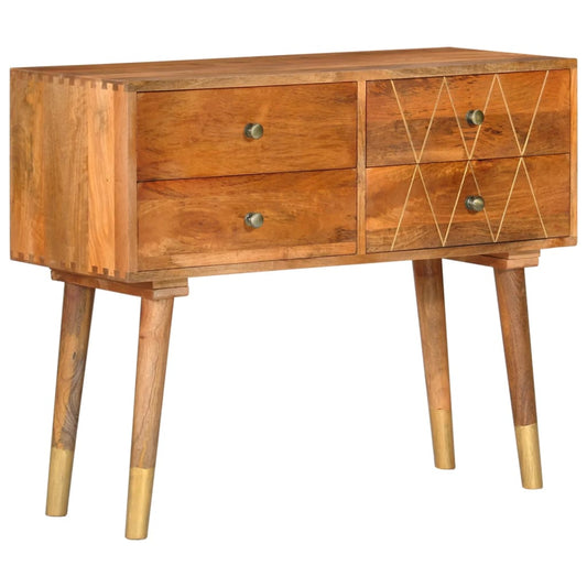 Sideboard 33.5&quot;X15.7&quot;X27.6&quot; Solid Mango Wood