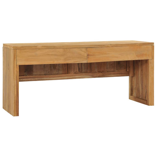 Tv Stand 39.4&quot;X13.8&quot;X17.7&quot; Solid Wood Teak