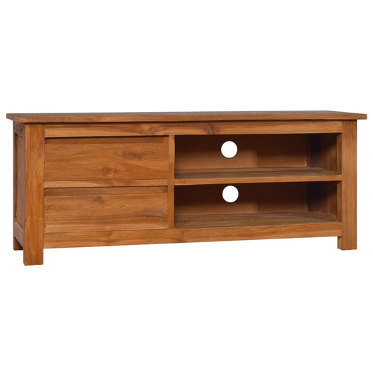Tv Stand 39.4&quot;X11.8&quot;X15.7&quot; Solid Wood Teak