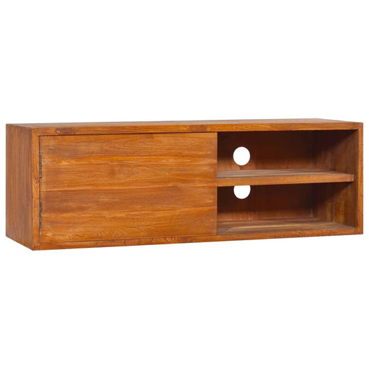 Wall-Mounted Tv Stand Solid Wood Teak
