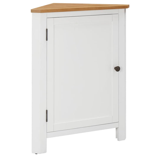 Corner Cabinet 59x36x80 cm Solid Oak Wood