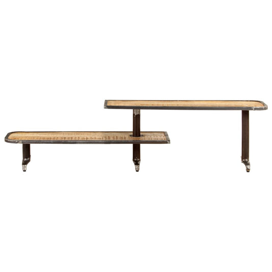 Tv Stand 63&quot;X11.8&quot;X15.7&quot; Solid Wood Mango
