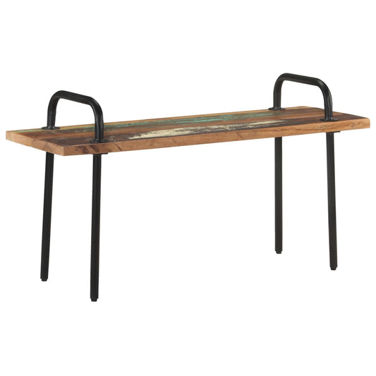 Bench 110 cm Solid Reclaimed Wood