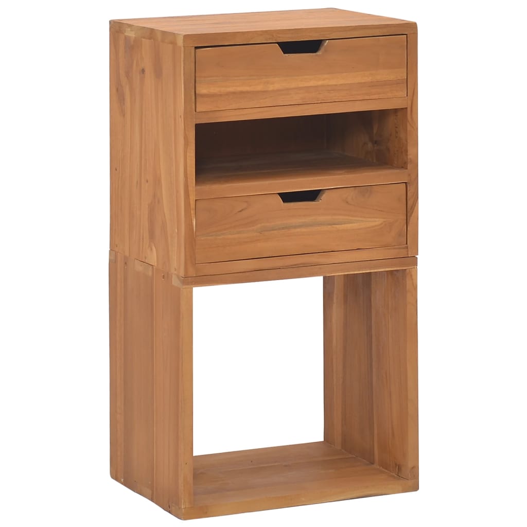 Storage Cabinet 15.7&quot;X11.8&quot;X29.9&quot; Solid Teak Wood