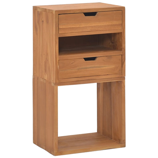 Storage Cabinet 15.7&quot;X11.8&quot;X29.9&quot; Solid Teak Wood