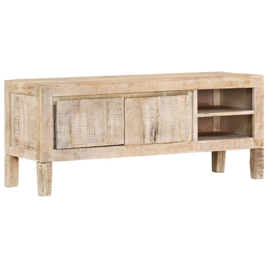 Tv Stand 43.3&quot;X13.8&quot;X18.1&quot; Solid Wood Mango