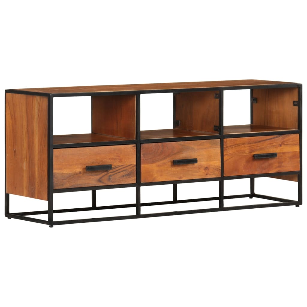 Tv Stand 43.3&quot;X.8&quot;X7.7&quot; Rough Mango Wood