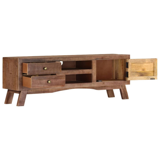 Tv Stand 43.3&quot;X11.8&quot;X15.7&quot; Rough Mango Wood