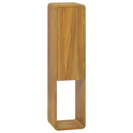 Wall-Mounted Bathroom Cabinet 9.8&quot;X9.8&quot;X39.4&quot; Solid Wood Teak