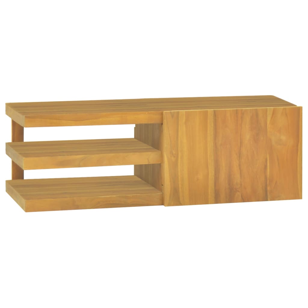 Wall-Mounted Bathroom Cabinet Solid Wood Teak