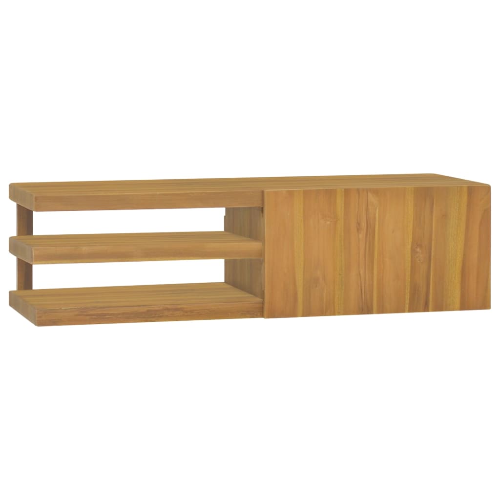 Wall-Mounted Bathroom Cabinet Solid Wood Teak