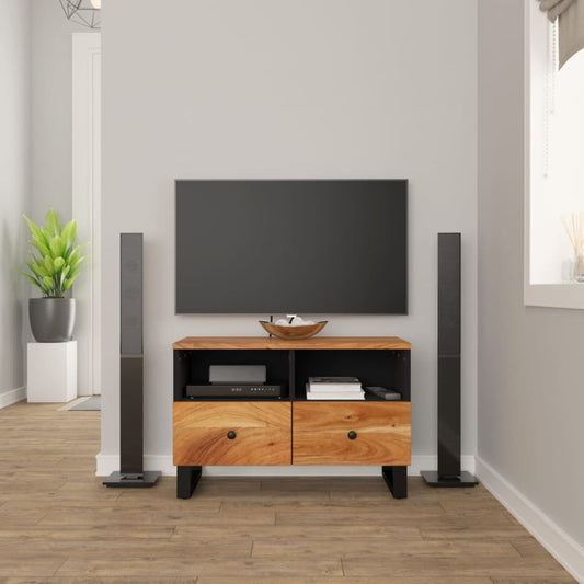Tv Stand 27.6&quot;X3&quot;X8.&quot; Solid Wood Acacia
