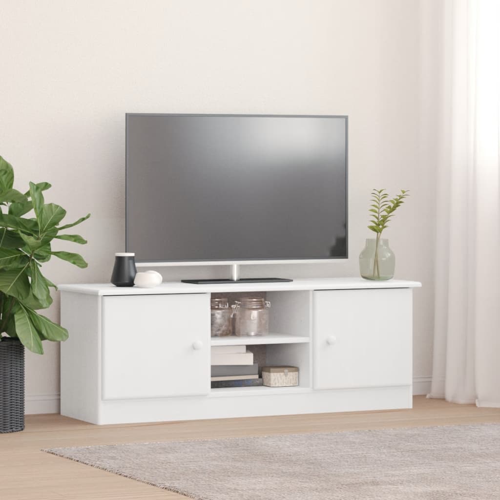 Tv Stand Alta 44.&quot;X3.8&quot;X6.&quot; Solid Wood Pine