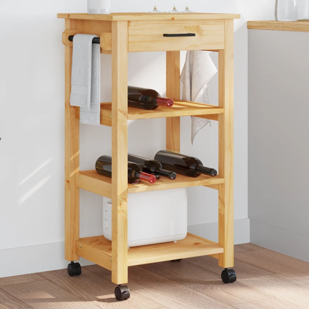 Kitchen Trolley Monza Solid Wood Pine