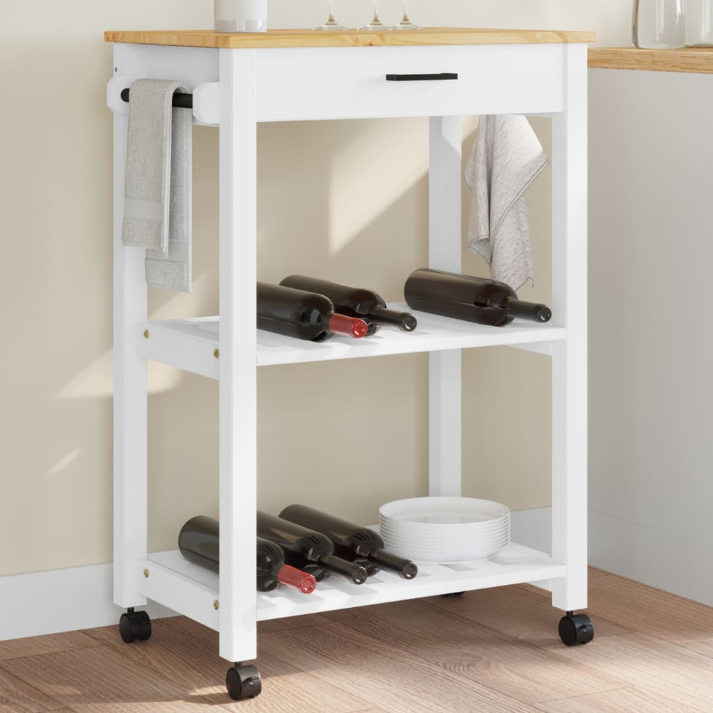 Kitchen Trolley Monza Solid Wood Pine