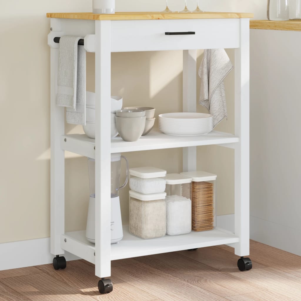 Kitchen Trolley Monza Solid Wood Pine