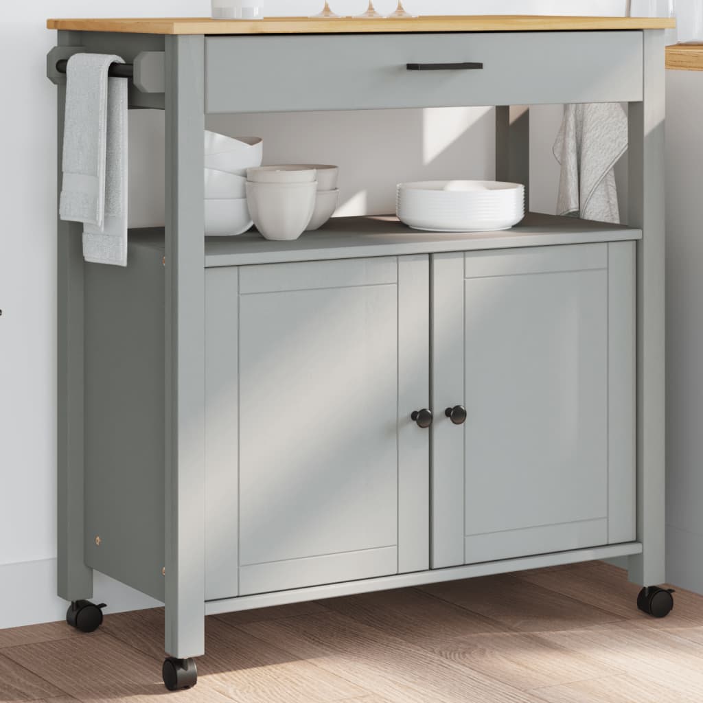 Kitchen Trolley Monza Solid Wood Pine