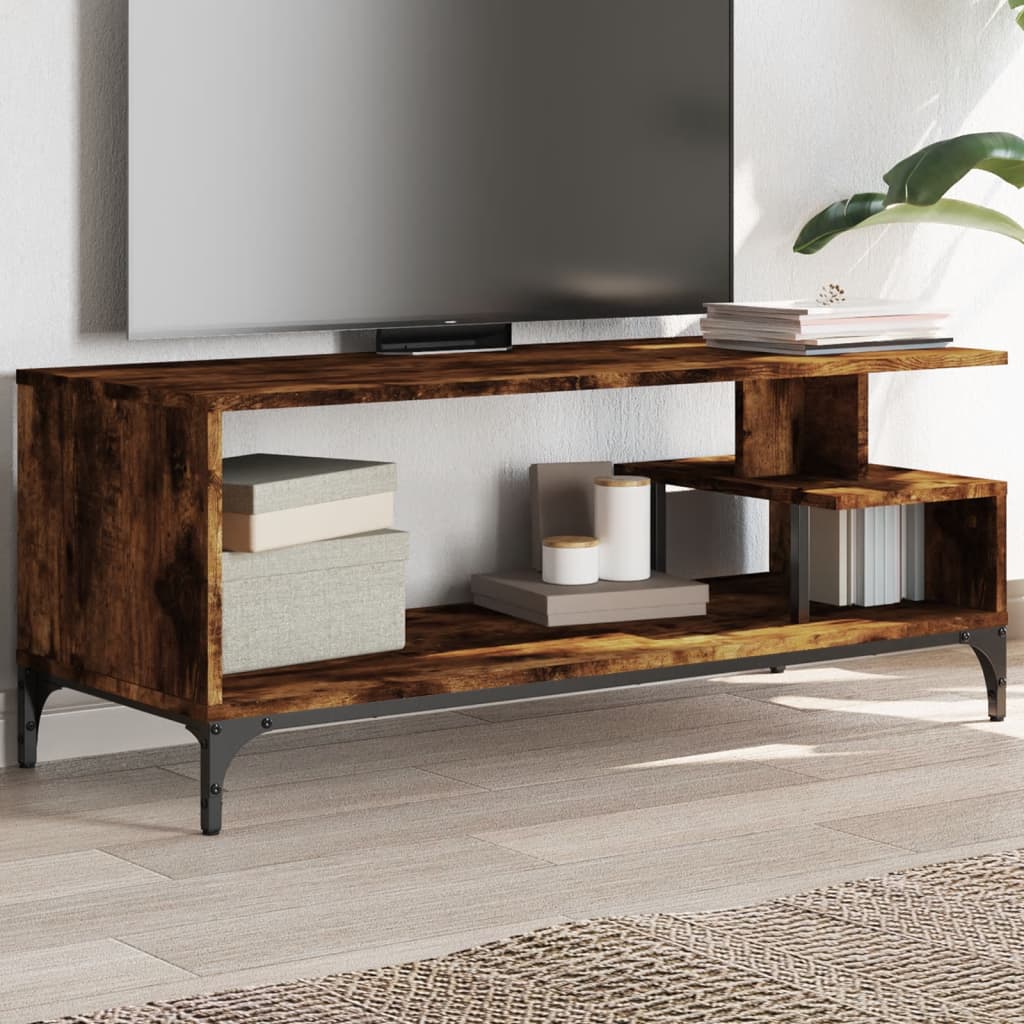 Tv Stand 40.2&quot;X5.7&quot;X6.&quot; Engineered Wood And Powder-Coated Steel