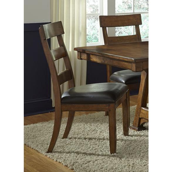 A-America Ozark Ladderback Side Chair, With Upholstered Seat