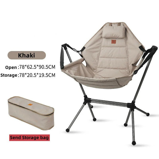 Camp Chair Aluminium Alloy Stargaze Recliner Luxury Camping Rocking Chair Garden Swinging Chairs with Bag Shop