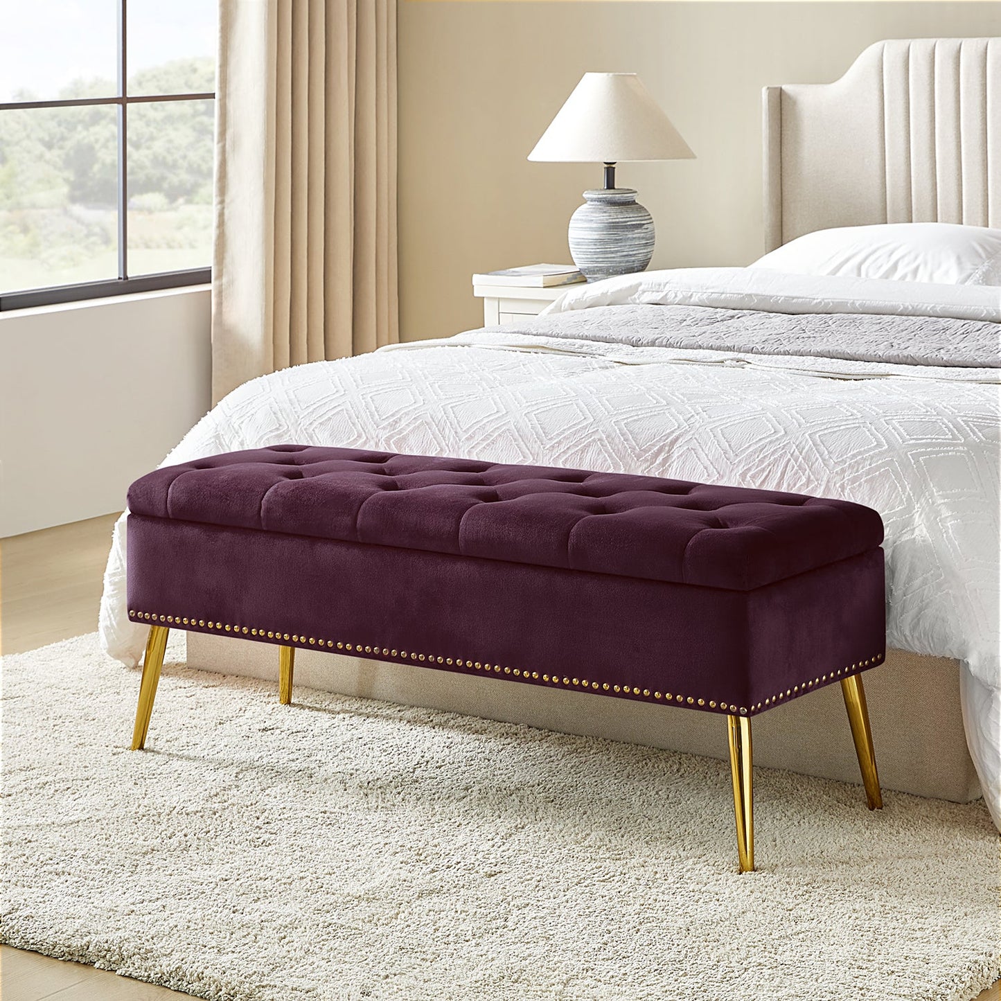 Lenore Upholstered Storage Bench