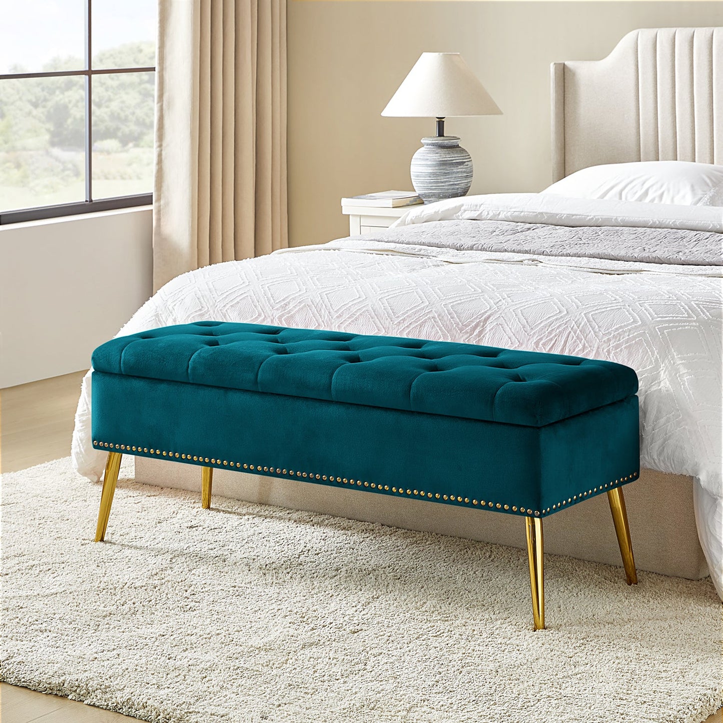 Lenore Upholstered Storage Bench