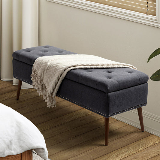 Wendy Upholstered Flip Top Storage Bench