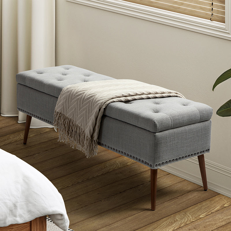 Wendy Upholstered Flip Top Storage Bench
