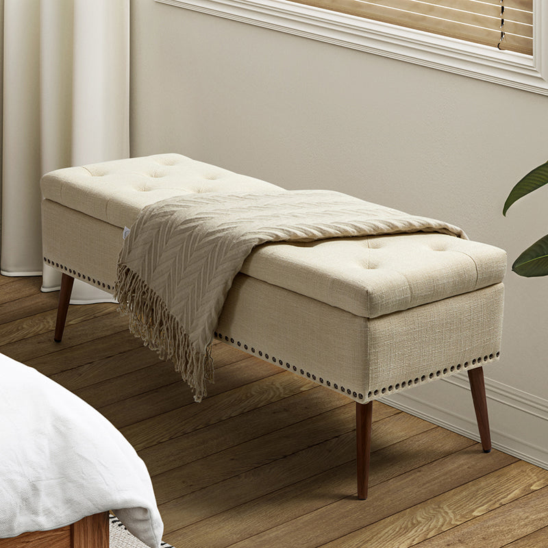 Wendy Upholstered Flip Top Storage Bench
