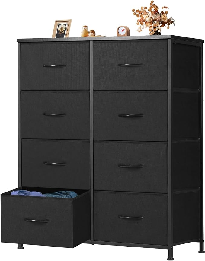 Dresser for Bedroom, Chest of 8 Drawers Cloth Dresser, Closet Storage Clothes Organizer
