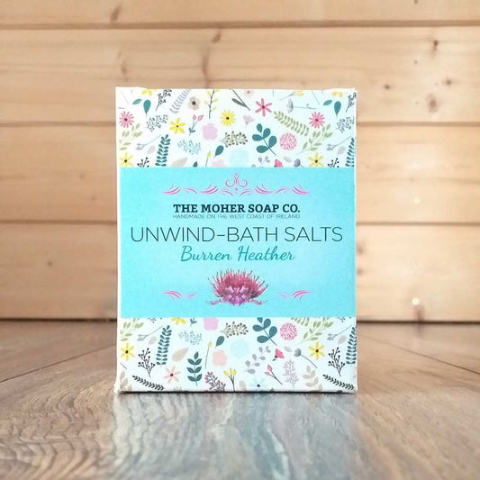 Burren Heather UNWIND Bath Salts Jar