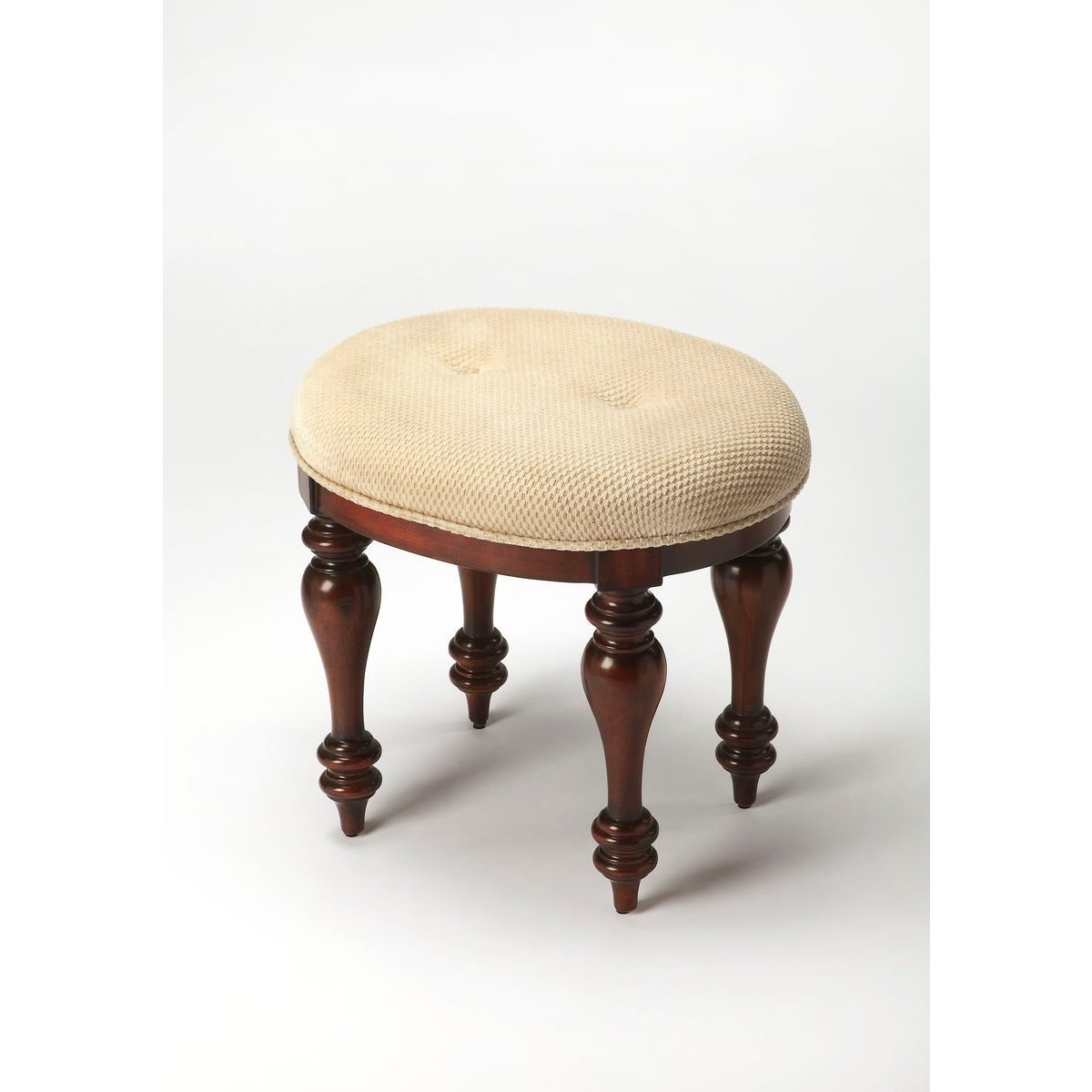 Butler Rosalie Plantation Cherry Vanity Stool