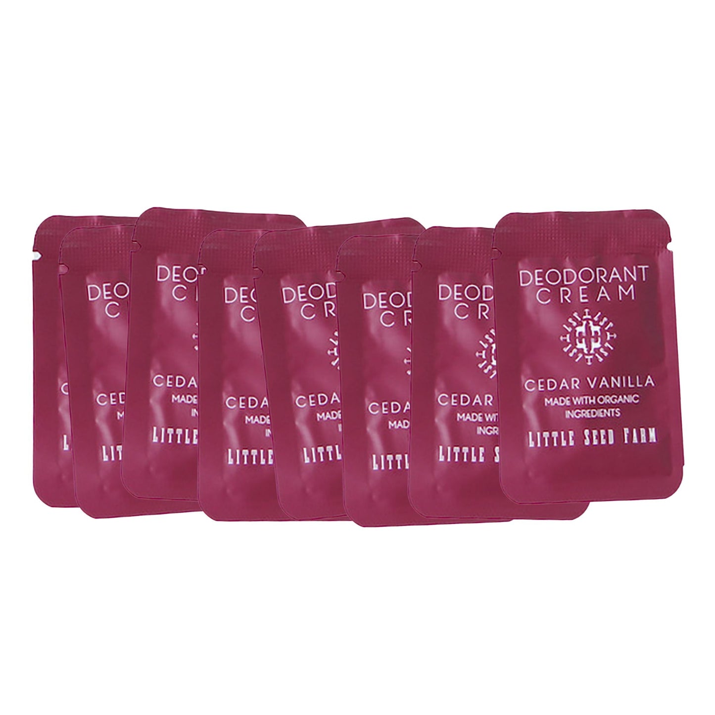 Travel Pack - Eight Organic Deodorant Cream Pouches