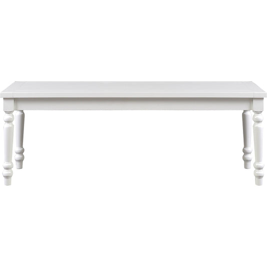 Camden Isle Philippe Dining Bench, White