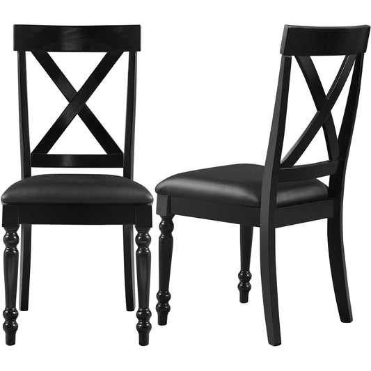 Camden Isle Philippe Dining Chair (Set of 2), Black