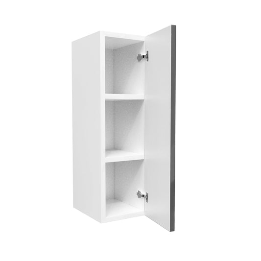 Single Door Wall Cabinet | Milano Slate | 9W x 30H x 12D