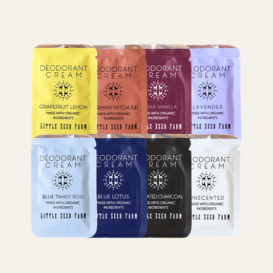 Travel Pack - Eight Organic Deodorant Cream Pouches