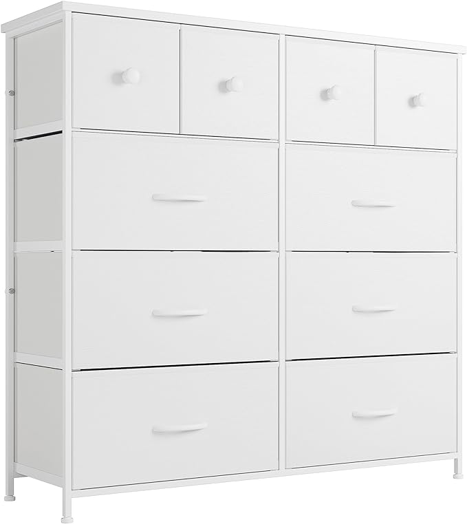 Dresser for Bedroom with 10 Drawers, Storage Drawer Organizer, Tall Chest of Drawers