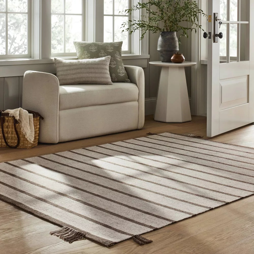 Springdell Rounded Bench Off-White Linen