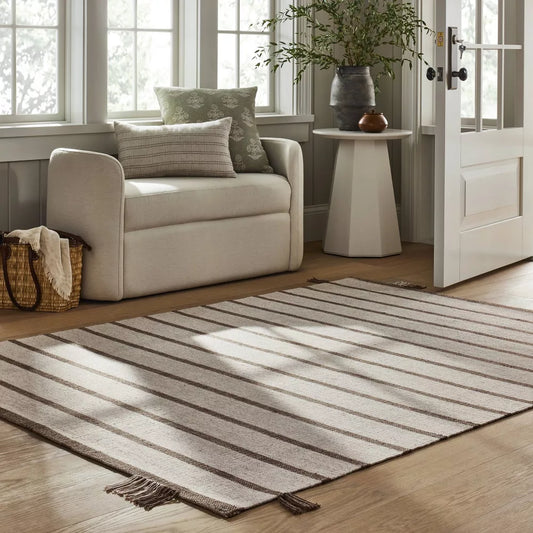 Springdell Rounded Bench Off-White Linen