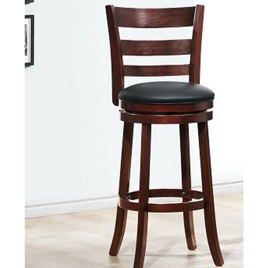 Homelegance Edmond Ladder Back Pub Chair in Dark Cherry