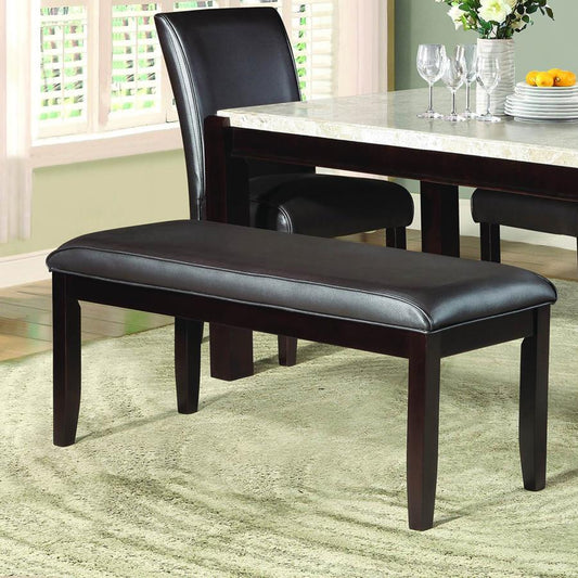 Homelegance Festus 49 Inch Bench in Dark Brown Bi-Cast Vinyl