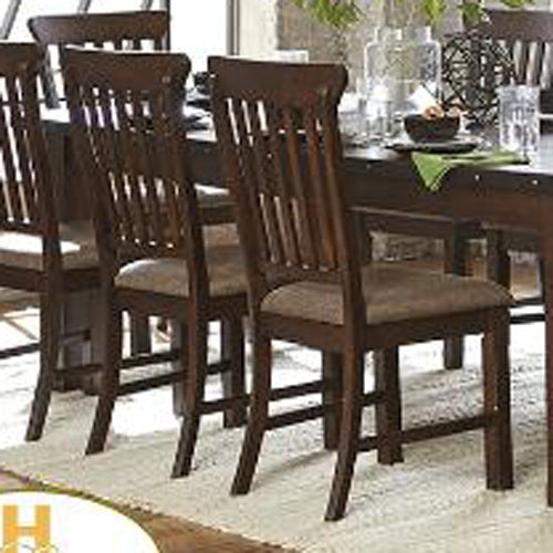Homelegance Schleiger Side Chair in Burnished Brown