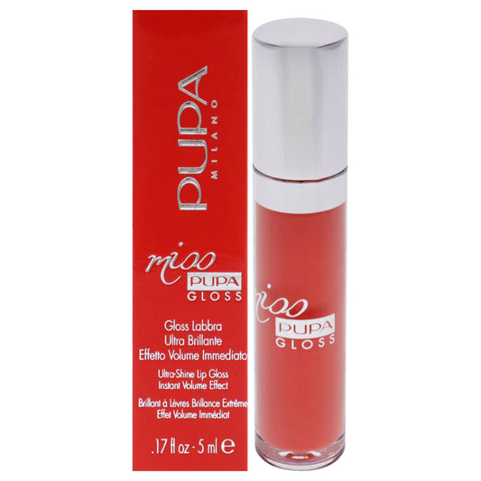Miss Pupa Gloss - 202 Frosted Apricot by Pupa Milano for Women - 0.17 oz Lip Gloss