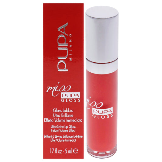 Miss Pupa Gloss - 203 Coral Emotion by Pupa Milano for Women - 0.17 oz Lip Gloss