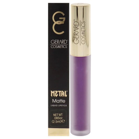 Hydra Metal Matte Liquid Lipstick - Grape Crush by Gerard Cosmetic for Women - 0.085 oz Lipstick