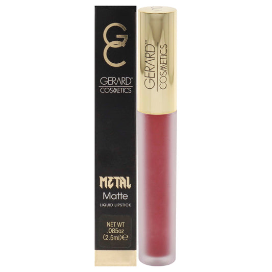 Hydra Metal Matte Liquid Lipstick - Cherry Bomb by Gerard Cosmetic for Women - 0.085 oz Lipstick