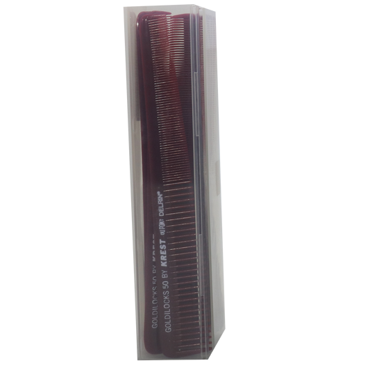 Krest Goldilocks Professional Combs #50 7 1/2" Tapering/Barber Comb 1dz.