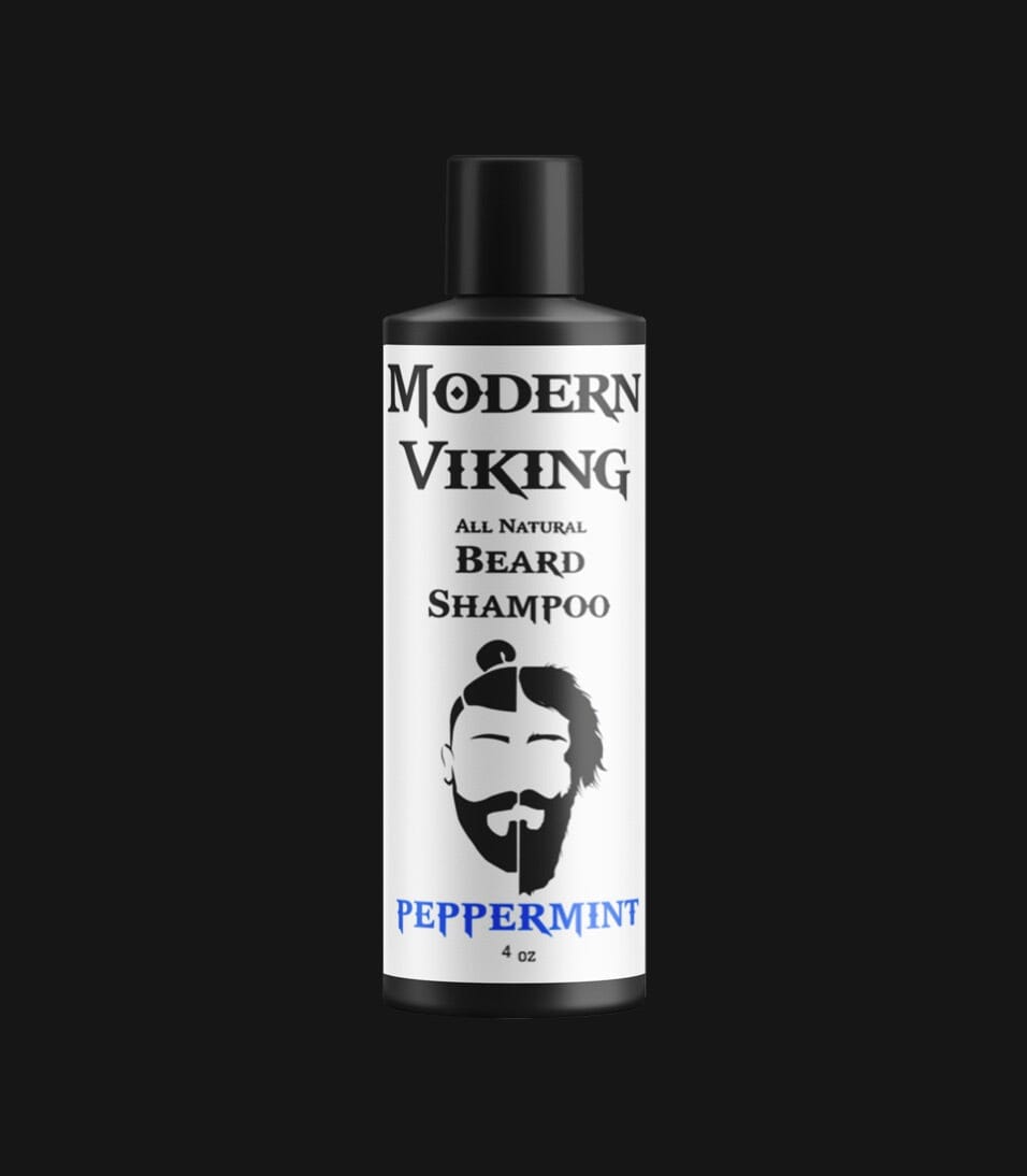 Peppermint Beard Shampoo Beard Washes & Conditioners Modern Viking Beard Co. 4 oz Bottle