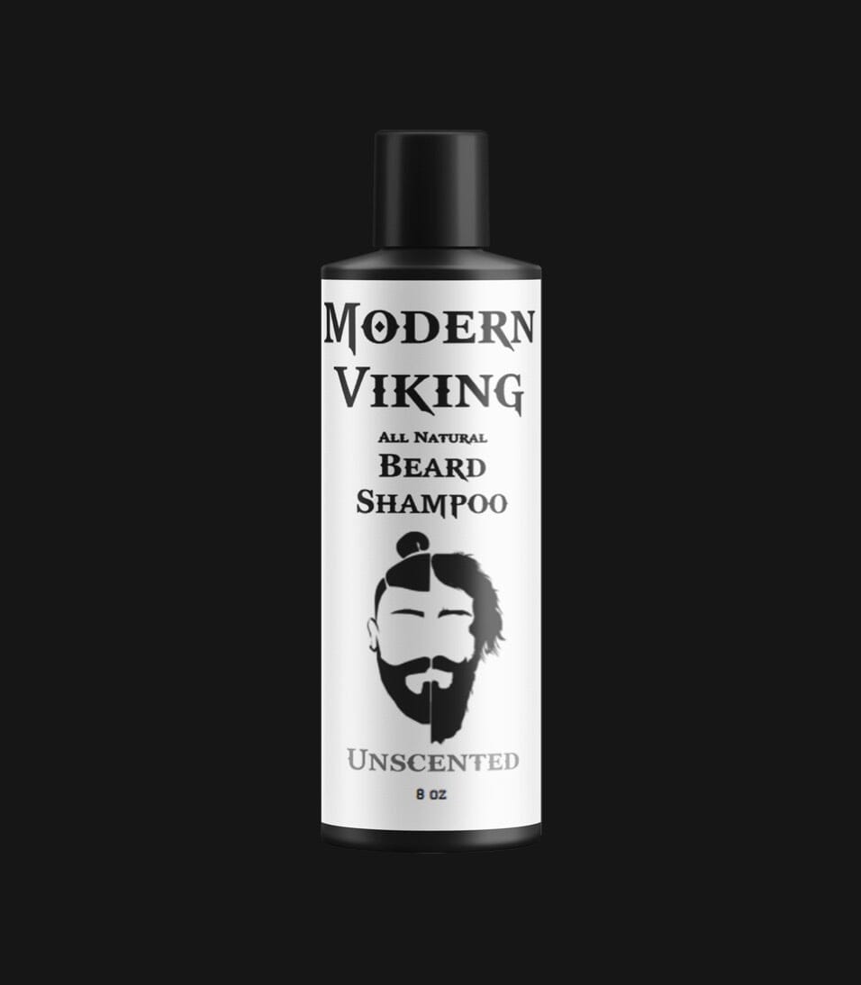 Unscented Beard Shampoo Beard Washes & Conditioners Modern Viking Beard Co. 8 oz Bottle